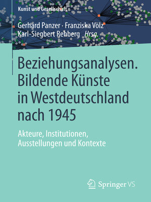Beziehungsanalysen. Bildende Künste in Westdeutschland nach 1945 - ebook